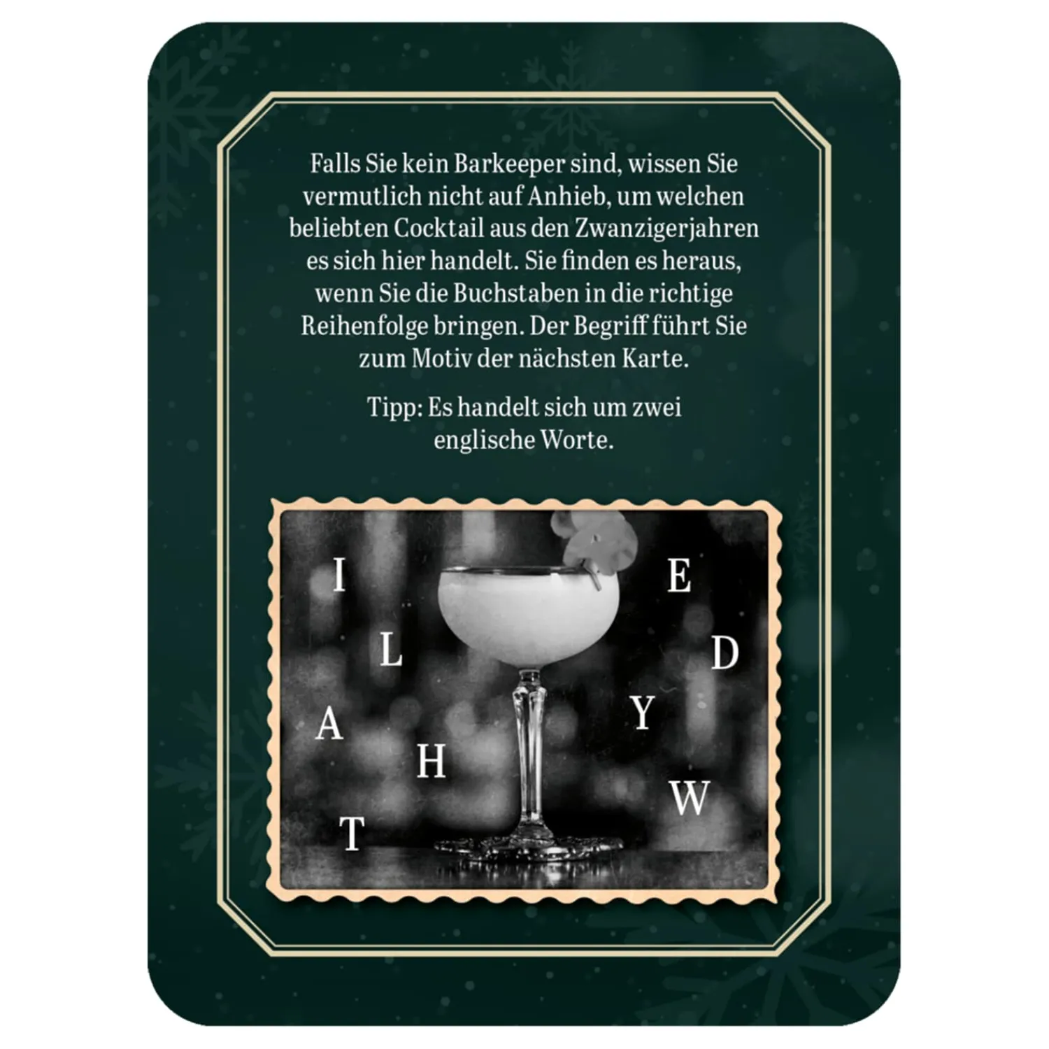 Käthe Wohlfahrt Spielzeug<Advent-Escape-Schachtelspiel "Christmas Dinner For One"