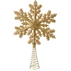 Käthe Wohlfahrt Baumspitzen<Baumspitze Schneeflocke Mit Glimmer, Gold