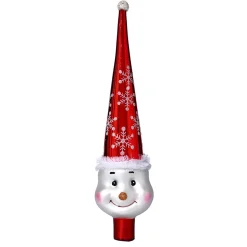 Käthe Wohlfahrt Baumspitzen<Baumspitze "Schneemann", Rot, 30Cm