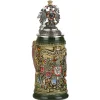 Käthe Wohlfahrt Bierkruge<Bierkrug Mit Zinnadler "Stadtwappen", Braun, 0,4L