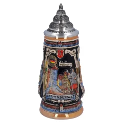 Käthe Wohlfahrt Bierkruge<Bierkrug Mit Zinndeckel "Rothenburg Mit Ritter", 0,25 L