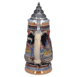 Käthe Wohlfahrt Bierkruge<Bierkrug Mit Zinndeckel "Rothenburg Mit Ritter", 0,25 L