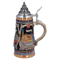 Käthe Wohlfahrt Bierkruge<Bierkrug Mit Zinndeckel "Rothenburg Mit Ritter", 0,25 L