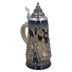 Käthe Wohlfahrt Rothenburg Motive<Bierkrug Mit Zinndeckel "Rothenburg Mit Ritter", 0,5L