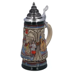 Käthe Wohlfahrt Bierkruge<Bierkrug Mit Zinndeckel "Rothenburg Mit Ritter", 0,25L