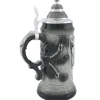 Käthe Wohlfahrt Bierkruge<Bierkrug Mit Zinndeckel "Stadtbild Rothenburg", Grau, 0,5L