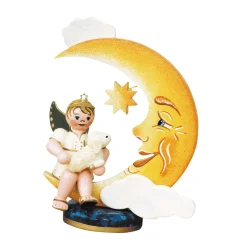 Hubrig Volkskunst Hubrig Miniaturen<Engelbub Auf Mond Mit Schafchen