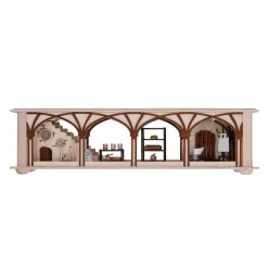 RATAGS Holzdesign Schwibbögen<Fensterbank "Vorratskeller", 230V Mit Usb A-Anschluss