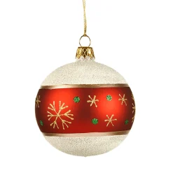 Käthe Wohlfahrt Baumkugeln Und Set-Angebote<Glaskugel Frosty Mit Schneeflocken, 8Cm