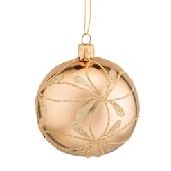 Käthe Wohlfahrt Baumkugeln Und Set-Angebote<Glaskugel Gold Mit Blutennetz, 8 Cm