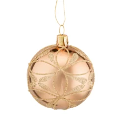 Käthe Wohlfahrt Baumkugeln Und Set-Angebote<Glaskugel Gold Mit Blutennetz, 6 Cm