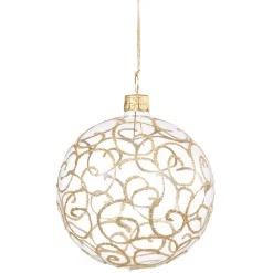 Käthe Wohlfahrt Baumkugeln Und Set-Angebote<Glaskugel Klar Mit Goldschnorkeln, 6 Cm