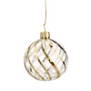 Käthe Wohlfahrt Baumkugeln Und Set-Angebote<Glaskugel Klar Mit Gold-Weisem Netzdekor, 6 Cm