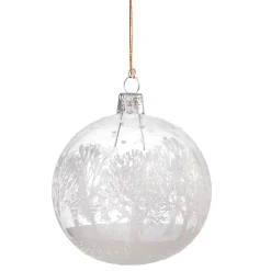 Käthe Wohlfahrt Baumkugeln Und Set-Angebote<Glaskugel Klar Mit Verschneiten Baumen, 8 Cm