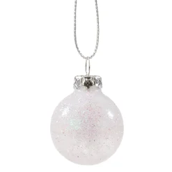 Käthe Wohlfahrt Baumkugeln Und Set-Angebote<Glaskugel Weis Mit Silber Glimmer, 3 Cm