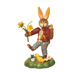 Hubrig Volkskunst Hubrig Miniaturen<Hasenvater Mit Narzisse