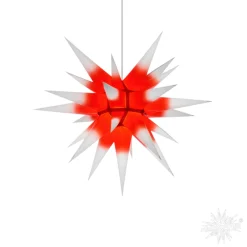 Herrnhuter Sterne Sterne<Herrnhuter Papierstern, Rot/Weis, 60Cm