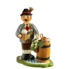 Käthes Original Bayern Motive<Holzknoddl "Bayer Mit Bierfass", Rauchermannchen