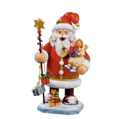 Käthes Original Räuchermänner<Holzknoddl "Weihnachtsmann Mit Engel", Rauchermann