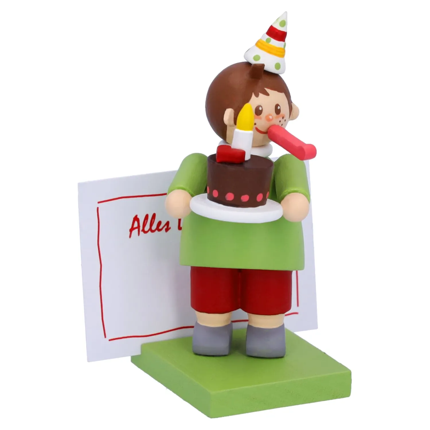 Käthes Original Käthes Original Figuren<Junge Mit Torte "Herzlichen Gluckwunsch"