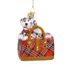 Poesie in Glas Baumschmuck Aus Glas<Karierte Handtasche Mit Dalmatiner