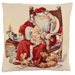 Käthe Wohlfahrt Wohndeko<Kissenhulle "Der Weihnachtsmann Mit Wunschliste"