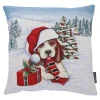 Sandner Wohndeko<Kissenhulle "Weihnachtshund Max"