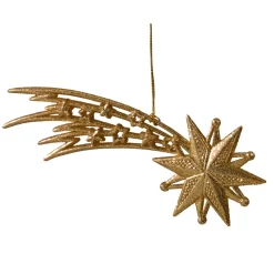 Käthe Wohlfahrt Baumschmuck Aus Kunststoff<Komet Mit Glimmer, Gold