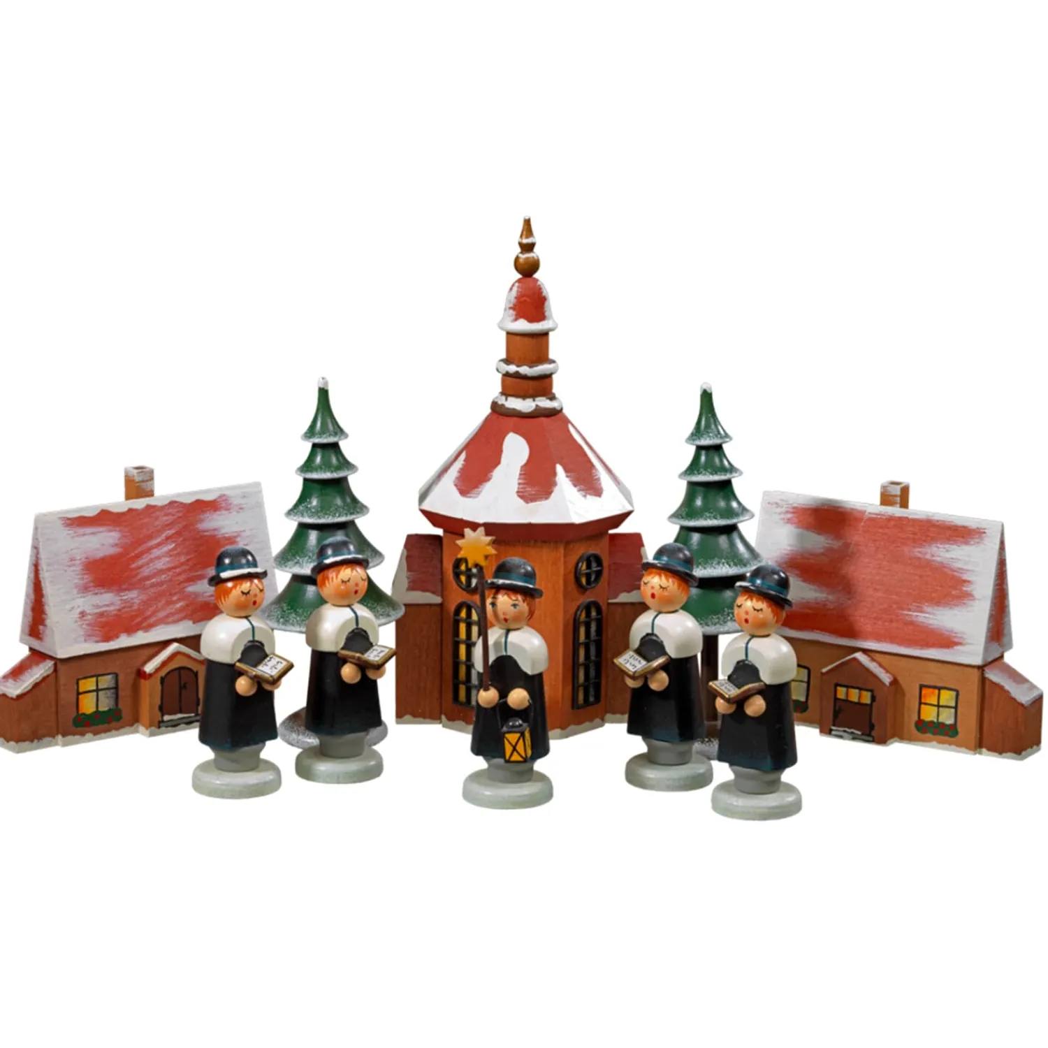 Käthes Original Käthes Original Figuren<Kurrendesanger Mit Kirche Und Spanschachtel