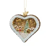 Poesie in Glas Baumschmuck Aus Glas<Lebkuchenherz "Gruse Vom Weihnachtsmarkt"