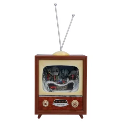 Käthe Wohlfahrt Spieldosen<Nostalgiefernseher "Weihnachtszug", Spieldose