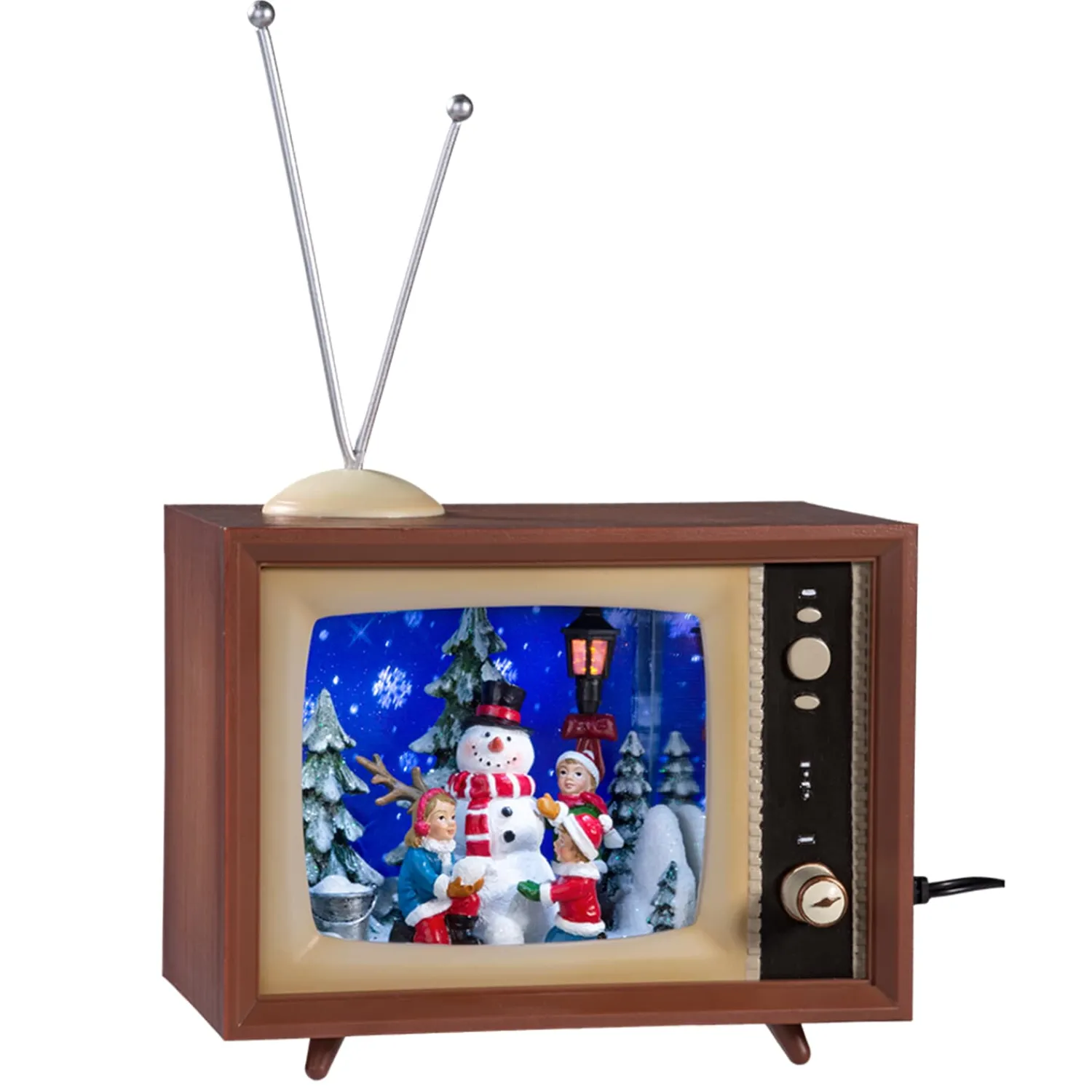 Käthe Wohlfahrt Spieldosen<Nostalgiefernseher "Winterszene Mit Schneemannern", Gros