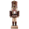 HODREWA Nussknacker<Nussknacker "Gardesoldat", Braun/Lasiert, 20,5 Cm