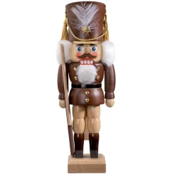 HODREWA Nussknacker<Nussknacker "Gardesoldat", Braun/Lasiert, 30 Cm