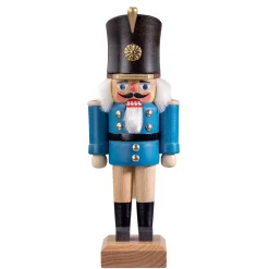 HODREWA Nussknacker<Nussknacker "Gardesoldat", Blau/Lasiert, 20,5 Cm