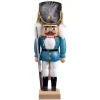 HODREWA Nussknacker<Nussknacker "Gardesoldat", Blau/Lasiert, 30 Cm