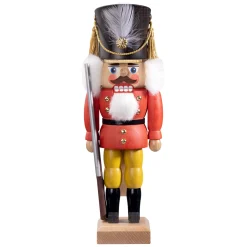 HODREWA Nussknacker<Nussknacker "Gardesoldat", Rot/Lasiert, 30 Cm