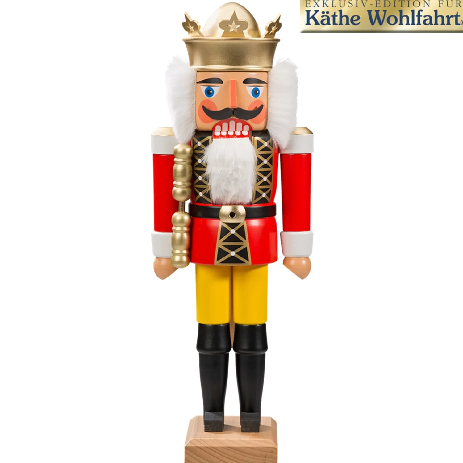 HODREWA Nussknacker<Nussknacker "Konig" Rot, 36Cm