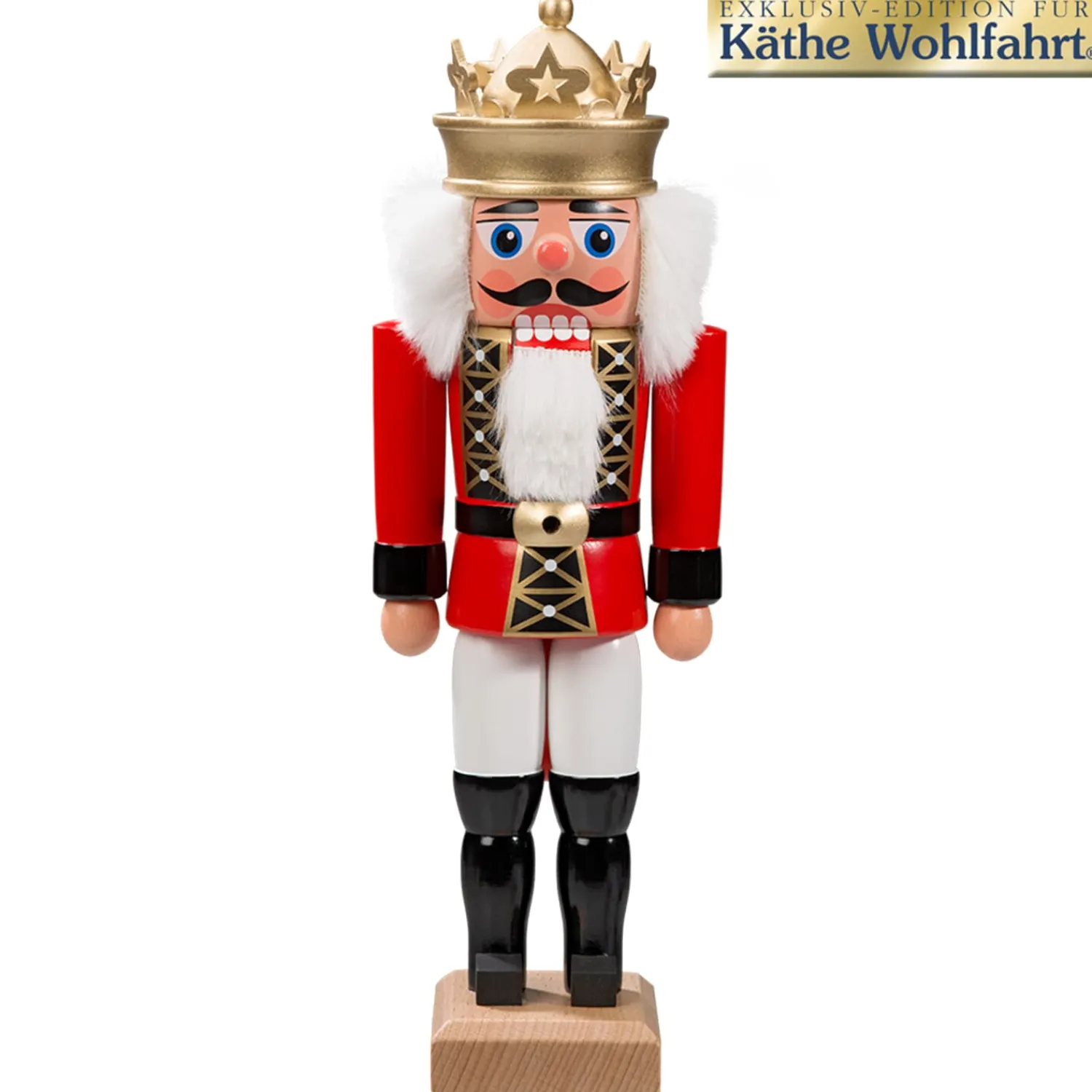 HODREWA Nussknacker<Nussknacker "Konig" Rot, 27Cm