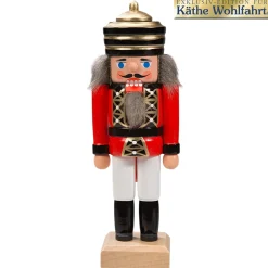 HODREWA Nussknacker<Nussknacker "Konig" Rot, 14Cm