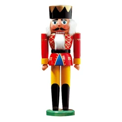 HODREWA Nussknacker<Nussknacker "Konig" Rot, 30Cm