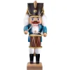 HODREWA Nussknacker<Nussknacker "Trommler", Blau/Lasiert, 30 Cm