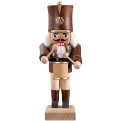 HODREWA Nussknacker<Nussknacker "Trommler", Braun/Lasiert, 20,5 Cm