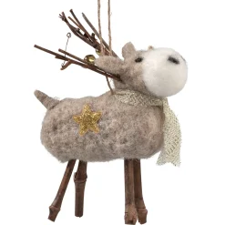 Käthe Wohlfahrt Baumschmuck Aus Filz<Rentier Mit Schal Aus Filz