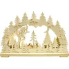 RATAGS Holzdesign Schwibbögen<Schwibbögen "Rehe In Der Abenddammerung", 115V Mit Usb A-Anschluss
