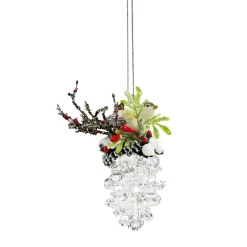 Käthe Wohlfahrt Baumschmuck Aus Acrylglas<Tannenzapfen Mit Vogel