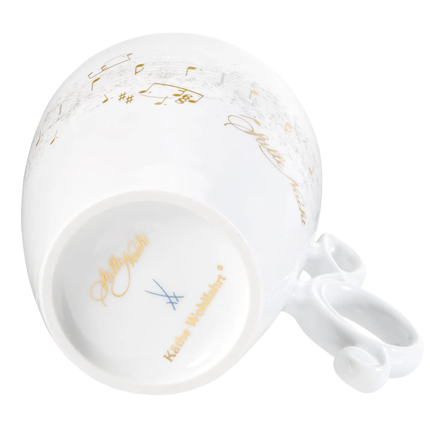 Meissen Porzellan Tischdeko<Tasse "Stille Nacht"