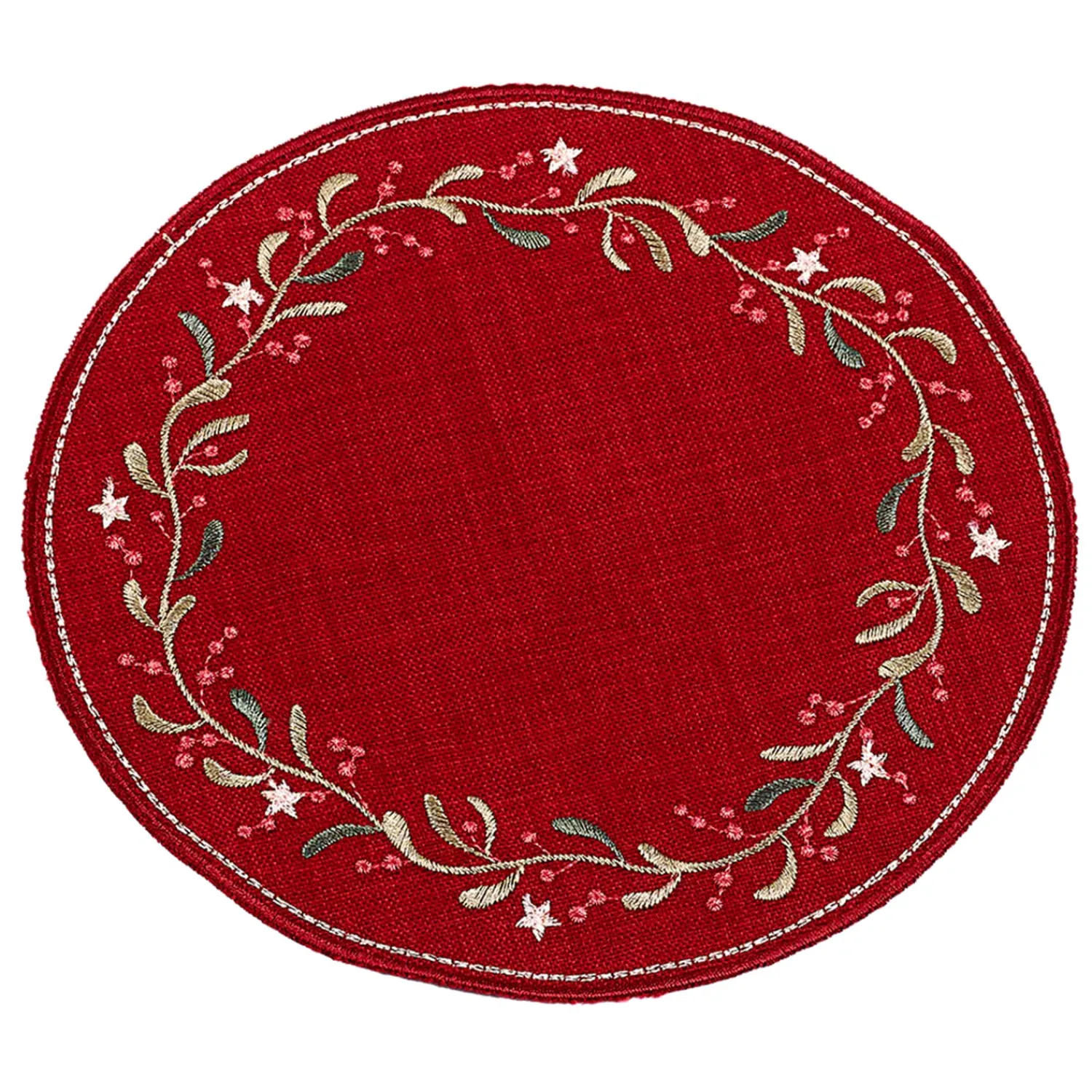 Käthe Wohlfahrt Tischdeko<Tischdecke "Mistel" R 20 Cm