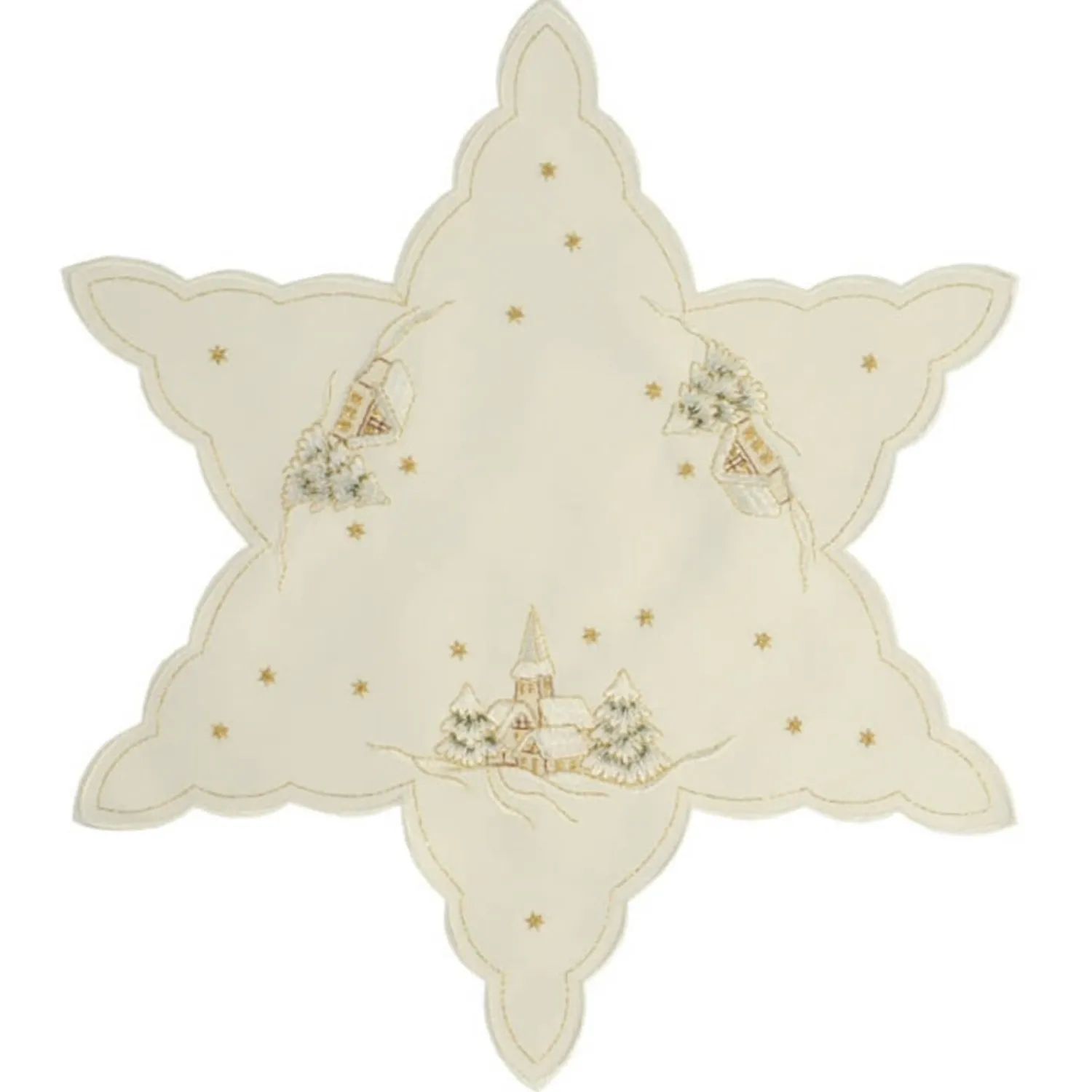 Käthe Wohlfahrt Tischdeko<Tischdecke "Winterdorf" R 25 Cm