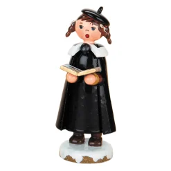 Hubrig Volkskunst Hubrig Miniaturen<Winterkinder Kurrendenmadchen Mit Zopfen Und Buch